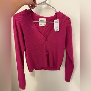 Abercrombie Cropped Cardigan - Small - NWT